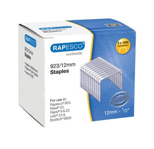 Rapesco 923/12mm Staples (Pack of 4000) S92312Z3