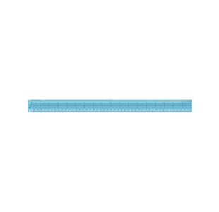 Helix Shatterproof Ruler Gridded 45cm/18inch Blue Pack of 10