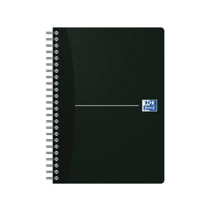 Oxford Card Cover Wirebound Notebook A5 Black (5 Pack) 100103627