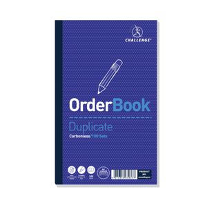 Challenge Carbonless Duplicate Order Book 100 Sets 210x130mm (Pack of 5) 100080400