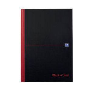 Black n' Red Casebound Ruled Hardback Notebook A4 (Pack of 5) 100080446