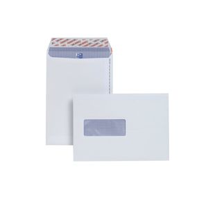 Plus Fabric C5 Envelopes Window Peel and Seal 120gsm White (Pack of 500) E24970