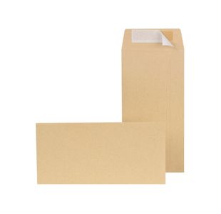 New Guardian DL Strong Pocket Envelopes Peel/Seal 130gsm Manilla (Pack of 500) E26503