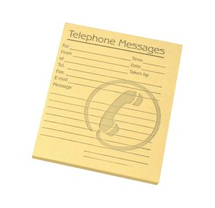 Challenge Telephone Message Pad 127x102mm Yellow (Pack of 10) 100080477