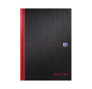 Black n' Red Casebound Plain Hardback Notebook A4 (Pack of 5) 100080489