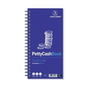Challenge Petty Cash Book 200 Duplicate Slips 280x141mm 100080052