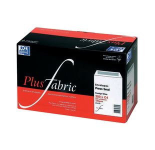 Plus Fabric C4 Envelope Pocket Window Peel and Seal 120gsm White (Pack of 250) L23970