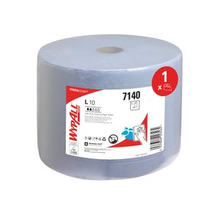 Wypall L10 General Clean Light Duty Wipes Extra Large Roll Blue 7140