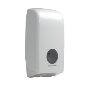Aquarius Folded Toilet Tissue Dispenser Single Sheet White 6946