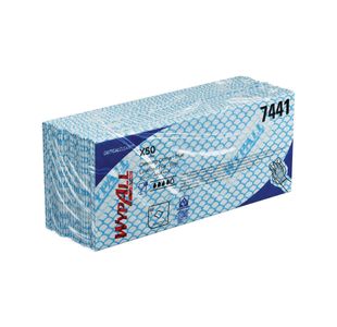 Wypall Interfolded Cleaning Cloths Blue Pack of 50 7441