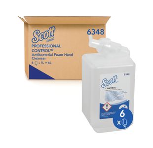 Scott Antibacterial Foam Hand Cleanser Unscented 1L Rfl Pack of 6 6348