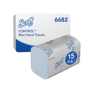 Scott Interfold V-Fold Paper Hand Towels x240 Blue Pack of 15 6682