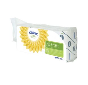 Kleenex Ultra Interfolded Hand Towels 2-Ply x124 White Pack of 5 7979