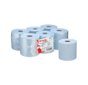 Wypall L10 Food/Hygiene Wiping Paper 1-Ply x800 Blue Pack of 6 7255