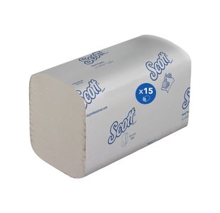 Scott Interfold V-Fold Paper Hand Towel x340 White Pack of 15 6617