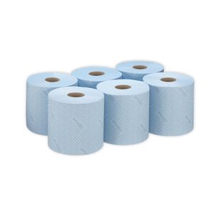 Wypall L10 Service/Retail Wiping Paper 1-Ply x500 Blue Pack of 6 7407
