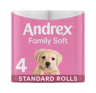 Andrex Family Soft Toilet Roll 2-Ply 6x4 (Pack of 24) 4490863