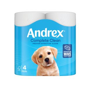 Andrex Toilet Tissue 2-Ply 4x6 Rolls White Pack of 24 4480125