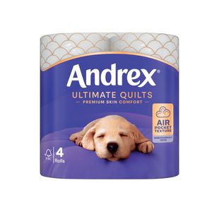 Andrex Ultimate Quilts Toilet Roll 3-Ply 6x4 Pack of 24 4473304