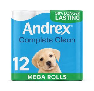 Andrex Complete Clean Mega Toilet Roll 2-Ply 290 Sh Pack of 12 4982014
