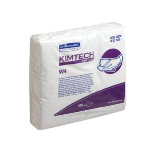 Kimtech W4 Pure Cleaning Wipes 100 Wipes White Pack of 5 7646