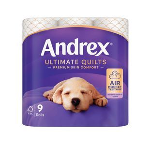 Andrex Ultimate Quilts Toilet Roll 3-Ply 155 Sh/Roll Pack of 9 4474132