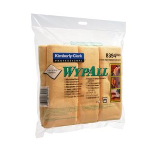 Wypall Microfibre Cloths 400x400mm Yellow Pack of 6 8394