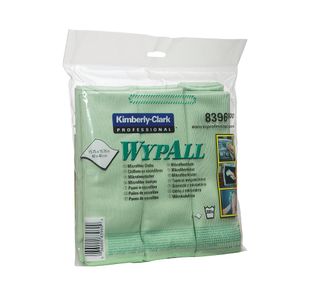 Wypall Microfibre Cloths 400x400mm Green Pack of 6 8396