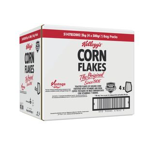 Kelloggs Cornflakes Bag 500g (Pack of 4) 5147852000