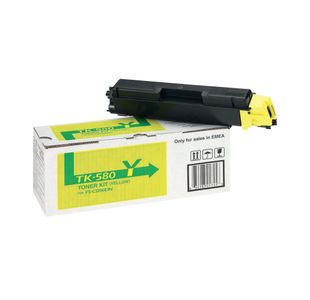 Kyocera TK-580Y Toner Cartridge Yellow 1T02KTANL0