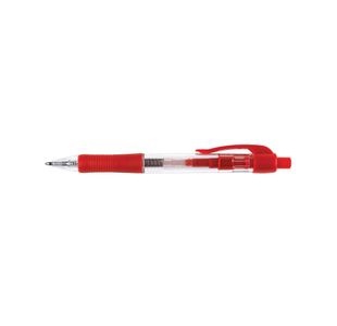 Q-Connect Retractable Ballpoint Pen Medium Red (Pack of 10) KF00269