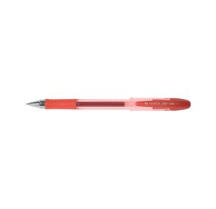 Q-Connect Quick Dry Gel Pen Medium Red (12 Pack) KF00680