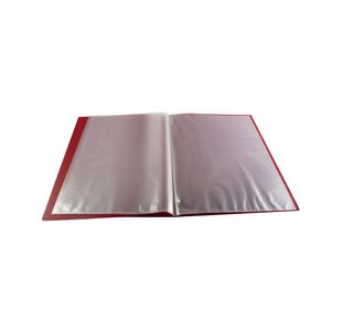 Q-Connect Polypropylene Display Book 10 Pocket Red KF01246