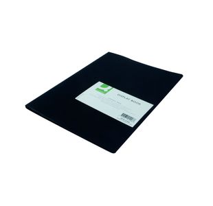 Q-Connect Polypropylene Display Book 10 Pocket Black KF01248