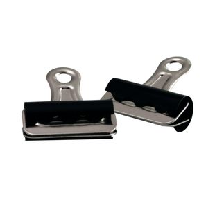 Q-Connect 32mm Black Grip Clip Pack of 10 KF01288
