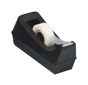 Q-Connect Plastic Tape Dispenser for 19mmx33m Tape Non Slip Base Black KF01294