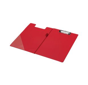 Q-Connect PVC Foldover Clipboard A4 Red KF01302