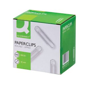 Q-Connect Paperclips Lipped 32mm (Pack of 1000) KF01317