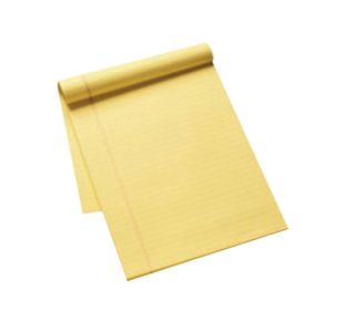 Q-Connect Ruled Stitch Bound Executive Pad 52 Leaves 104 Pages A4 Yellow (Pack of 10) KF01387