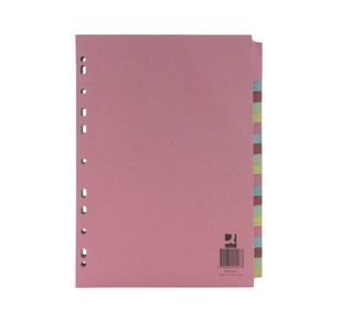 Q-Connect 20-Part Subject Divider Multi-Punched A4 (Pack of 20) KF01517Q