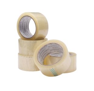 Q-Connect Polypropylene Packaging Tape 50mmx66m Clear (6 Pack) KF01791