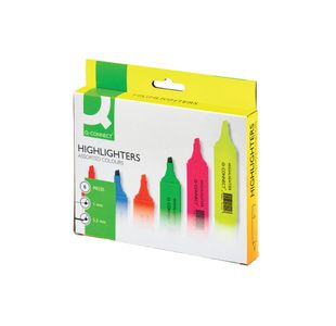 Q-Connect Assorted Highlighter Pens (Pack of 6) KF01909