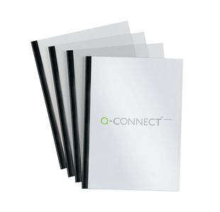 Q-Connect Black A4 5mm Slide Binder and Cover Set (Pack of 20) KF01926