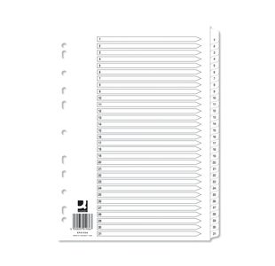 Q-Connect 1-31 White Board Indexes (10 Pack) KF01936Q