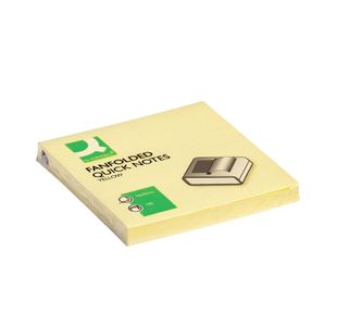 Q-Connect Fanfold Notes 75x75mm Yellow (Pack of 12) KF02161