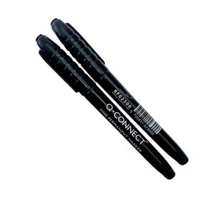 Q-Connect Permanent Marker Bullet Tip Fine Black (Pack of 10) KF02300