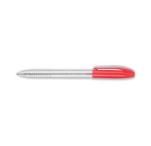 Q-Connect Grip Stick Ballpoint Pen Medium Red (Pack of 20) KF02459