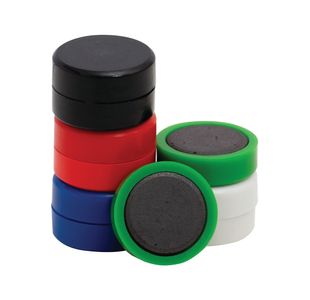Q-Connect Assorted 25mm Magnets Pack of 10 KF02643
