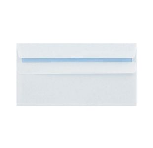 Q-Connect DL Envelopes Plain Wallet Peel and Seal 100gsm White (500 Pack) 1P04