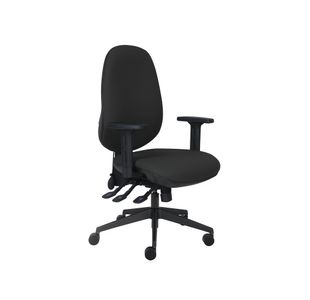 Cappela Rise High Back Posture Chair 652x545x820mm Black KF03496